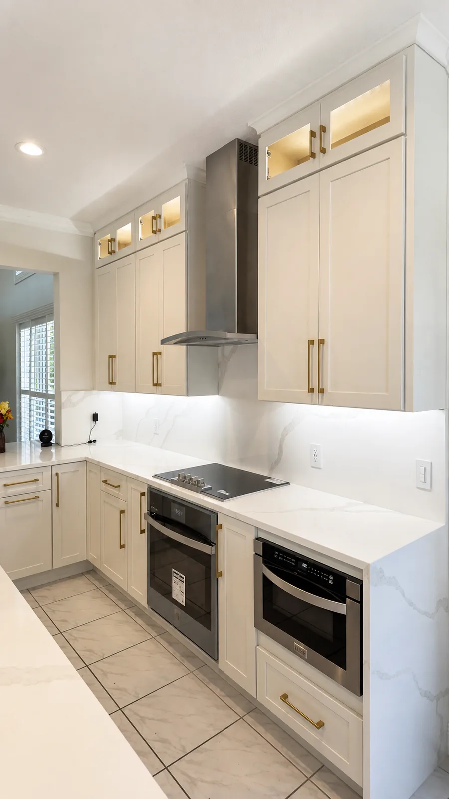 Custom cabinetry and countertops in a Central Florida kitchen remodel
